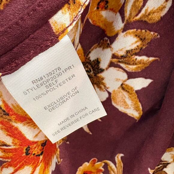 Daniel Rainn Floral Print Sleeveless Blouse - Size PS - Picture 6 of 6